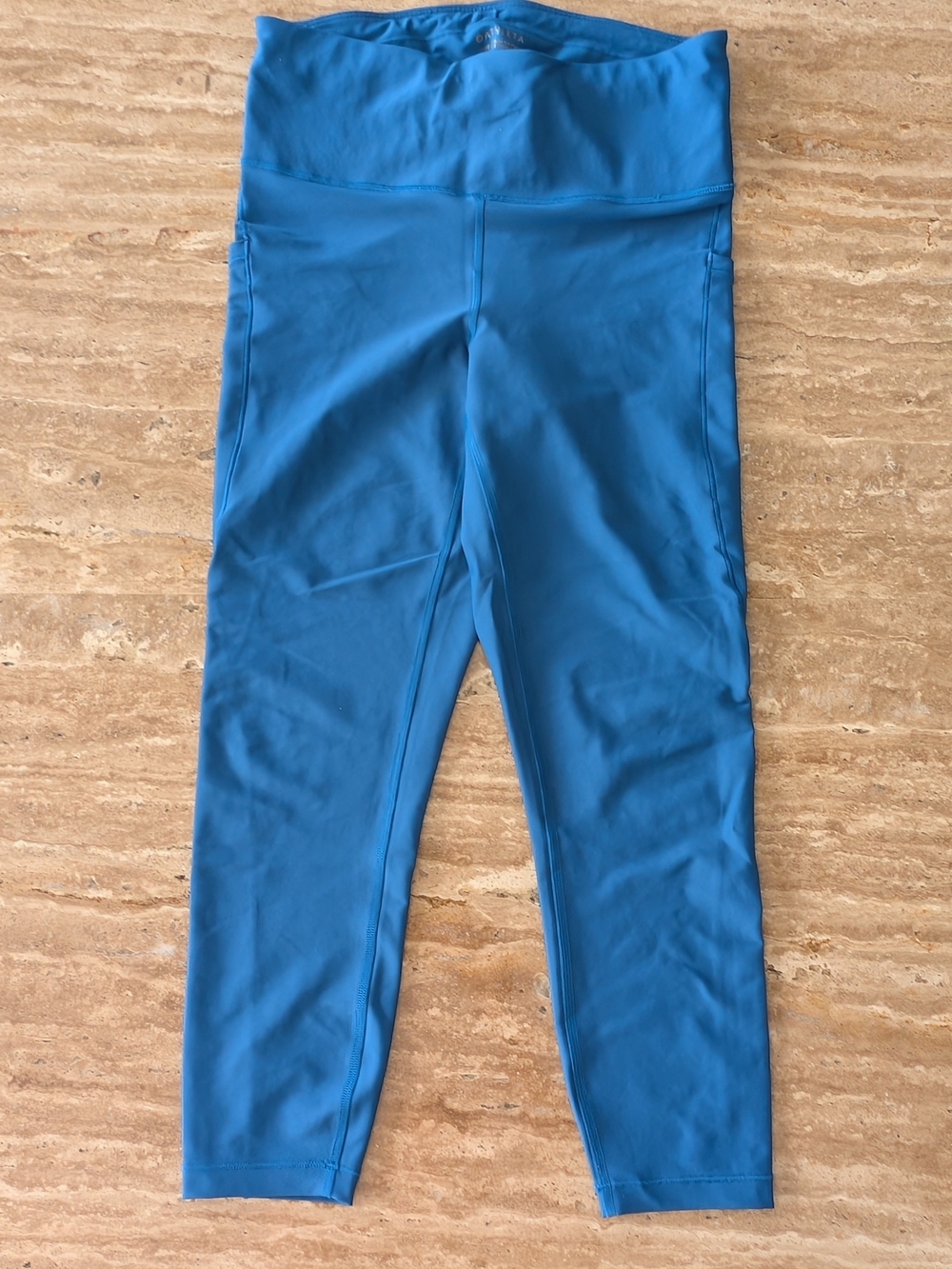Athleta Interval Stash 7/8 Tight Medium Dark Lapis Blue Legging